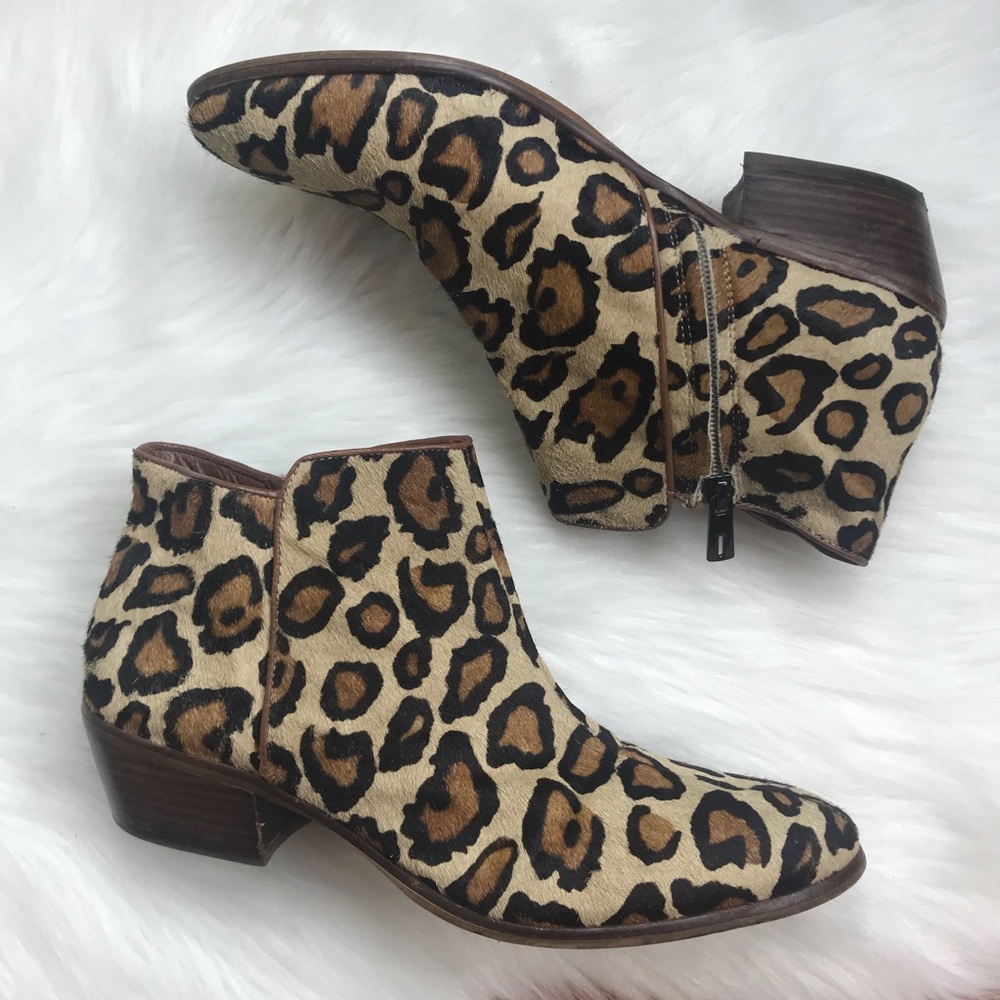 Sam Edelman Petty Ankle Boot In Leopard - Picture 6 of 8